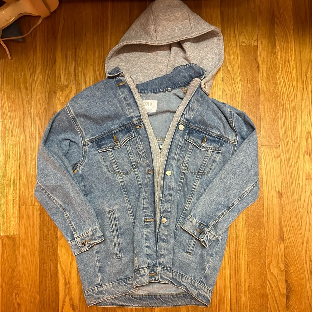 Kids Zara Jean Jacket with Zipper